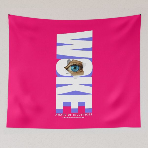 Item preview, PMD00885 Progressive Movement Designs Woke Eyes design shows you are a woke Democrat or Independent or Bernie Sanders supporter designed and sold by ProgressiveLeft.