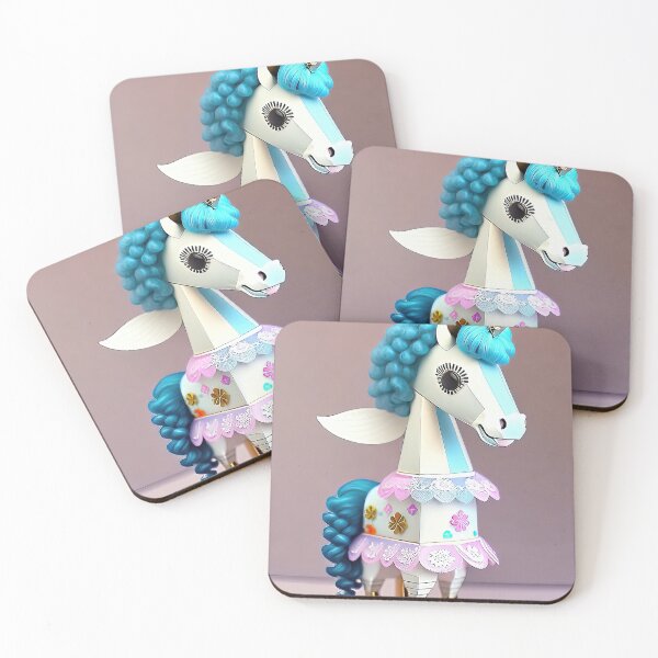 Item preview, Unicorn with Wings Paper Assembled Doll Pastel Colors Children designed and sold by Kathryn Creates.