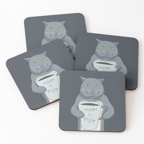 Item preview, Cat and Coffee designed and sold by Yeaha.