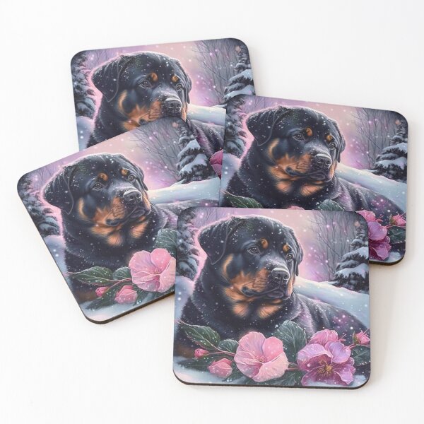 Item preview, Rottweiler Portrait designed and sold by Nocturne  Paws.