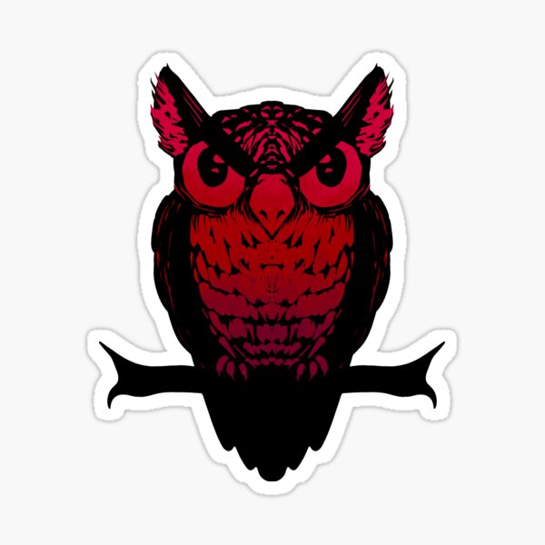 Red Owl Sticker