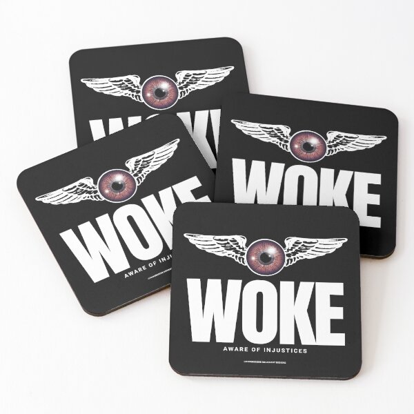 Item preview, PMD00887 Progressive Movement Designs Woke Wings design shows you are woke and aware of injustices for Democrats Independents and Bernie Sanders supporters designed and sold by ProgressiveLeft.