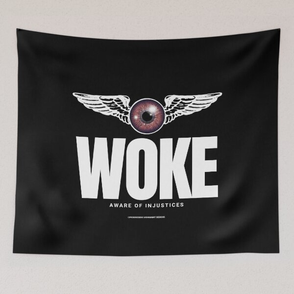 Item preview, PMD00887 Progressive Movement Designs Woke Wings design shows you are woke and aware of injustices for Democrats Independents and Bernie Sanders supporters designed and sold by ProgressiveLeft.