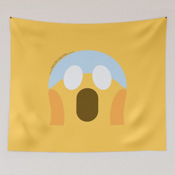 Item preview, Face Screaming In Fear Emoji designed and sold by VeryRandomShop.