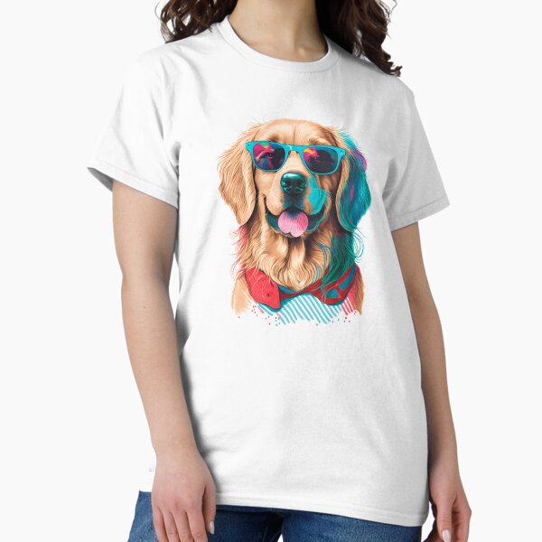 Item preview, Golden Retriever mit 80er-Sonnenbrille designed and sold by mydoglove.