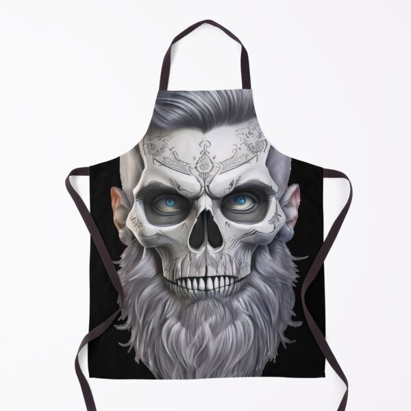 Item preview, Skull with long beard, blue eyes, tattoo designed and sold by Markus Pachner.