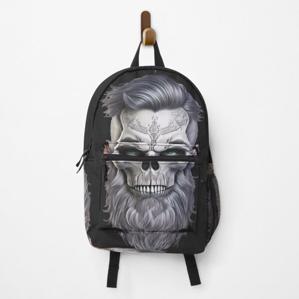 Item preview, Skull with long beard, blue eyes, tattoo designed and sold by Markus Pachner.