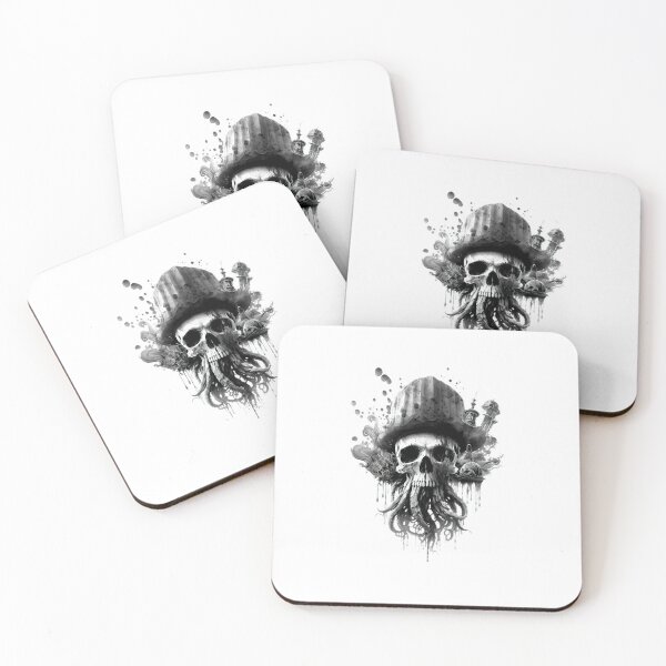 Item preview, SKULL JELLYFISH DARK PIRATE HAT SHIP OCEAN SEA CARIBEAN designed and sold by ogirdorgraphics.