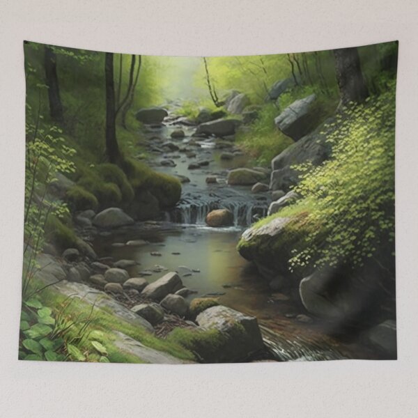 Aperçu de l'œuvre Spring River créée et vendue par DigitizedArt.