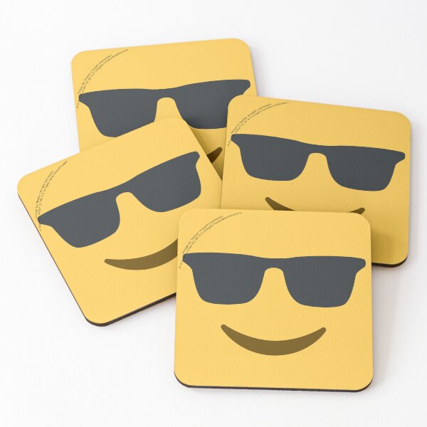 Item preview, Smiling Face With Sunglasses Emoji designed and sold by VeryRandomShop.