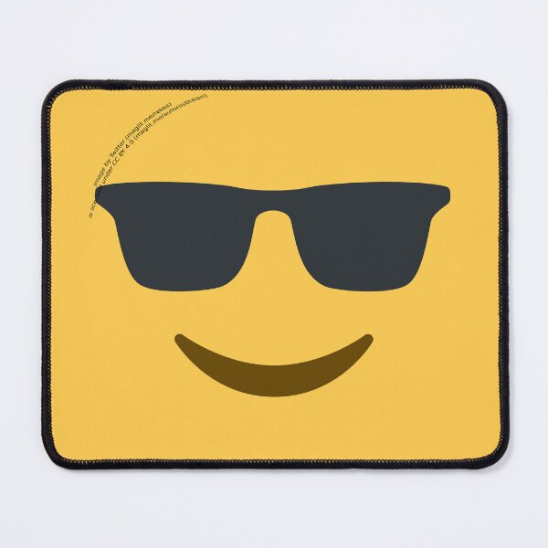 Item preview, Smiling Face With Sunglasses Emoji designed and sold by VeryRandomShop.