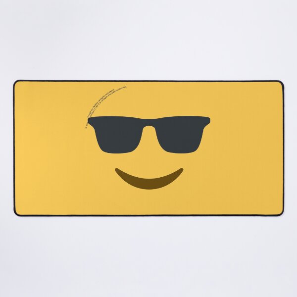 Item preview, Smiling Face With Sunglasses Emoji designed and sold by VeryRandomShop.