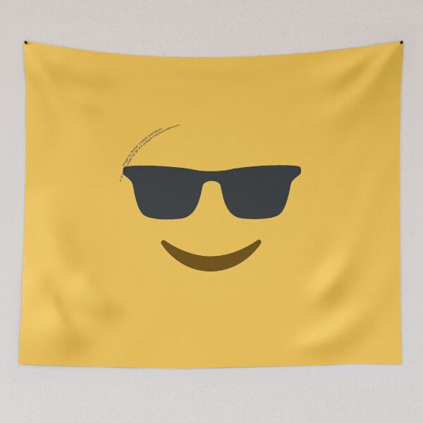 Item preview, Smiling Face With Sunglasses Emoji designed and sold by VeryRandomShop.