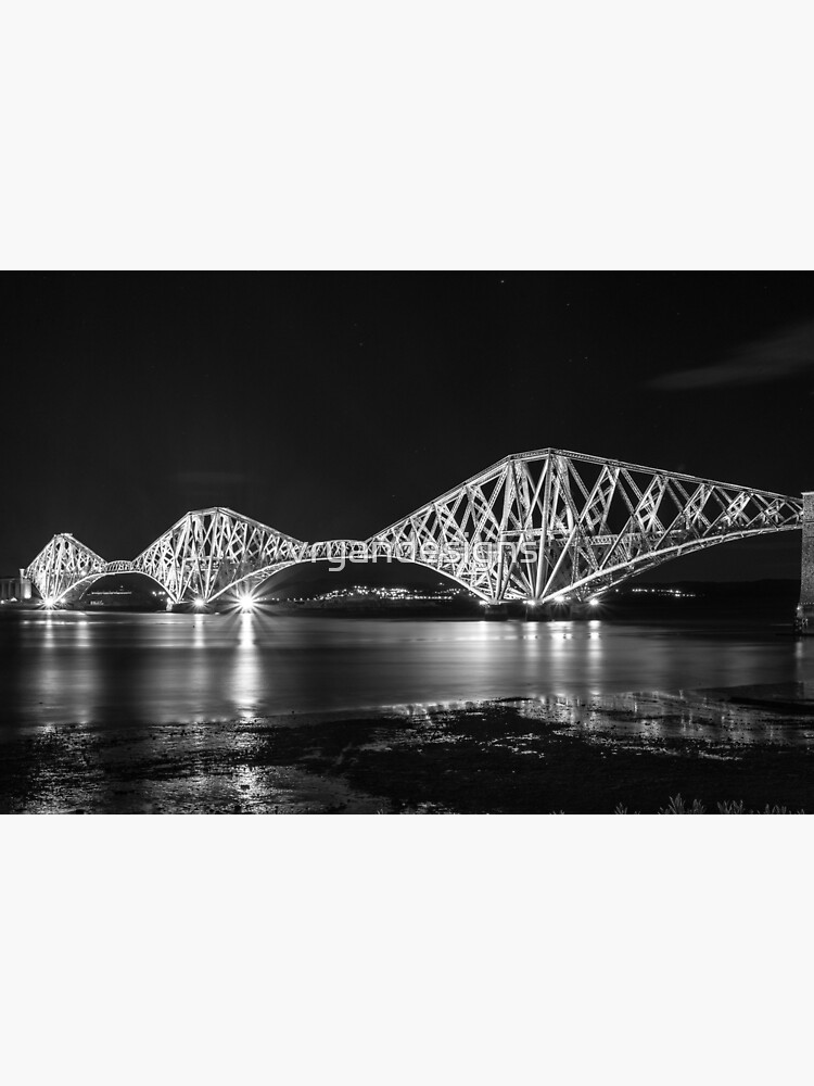 forth-rail-bridge-in-scotland-lit-up-at-night-poster-for-sale-by