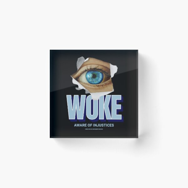 Item preview, PMD00890 Progressive Movement Designs Woke Eye design shows you are a woke Democrat or Independent or Bernie Sanders supporter designed and sold by ProgressiveLeft.