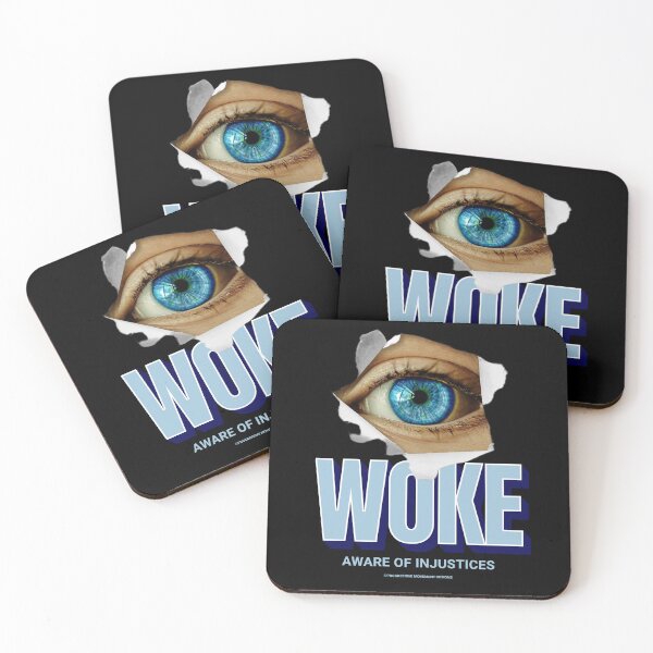 Item preview, PMD00890 Progressive Movement Designs Woke Eye design shows you are a woke Democrat or Independent or Bernie Sanders supporter designed and sold by ProgressiveLeft.