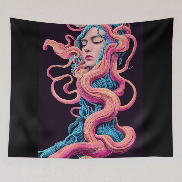 Item preview, Medusa | Psychedelic Illustration of Medusa designed and sold by RottingDreams.