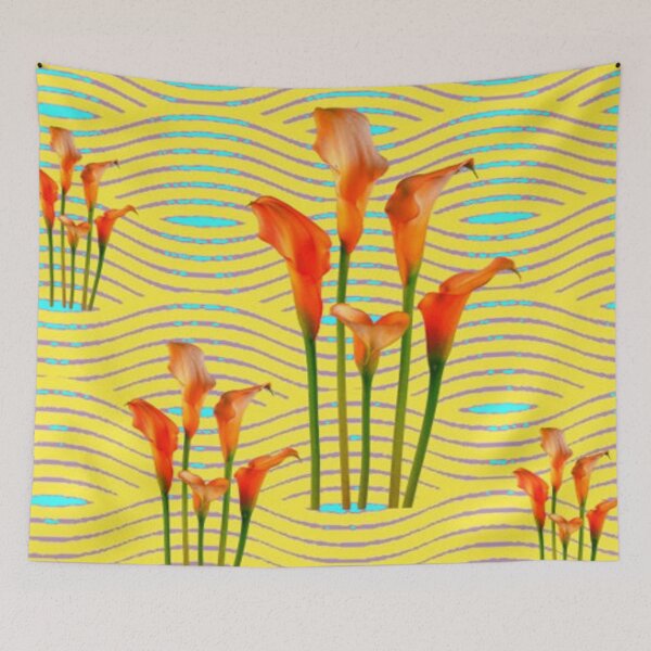 Item preview, GOLDEN CALLA LILIES POND designed and sold by sharlesart.