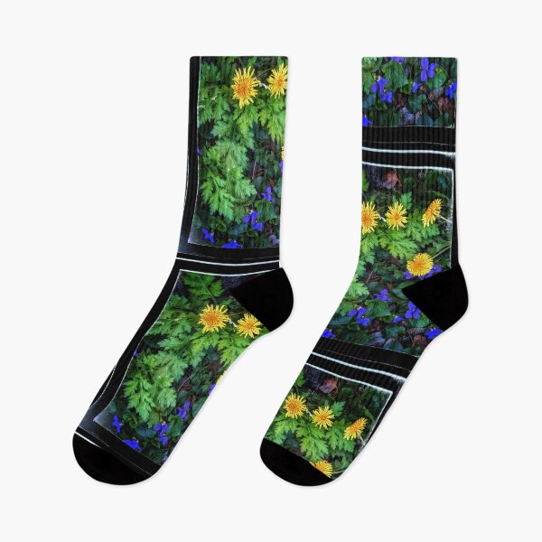 Item preview, Bright Yellow Dandelions Colorful Wildflower Garden Design designed and sold by EarthArtDesigns.