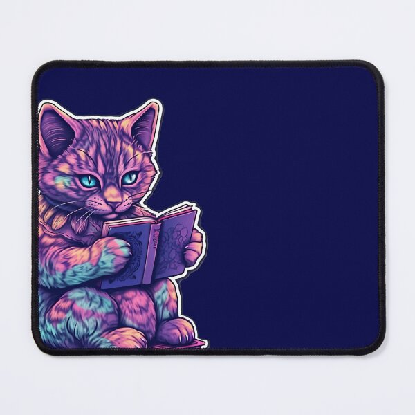 Item preview, Purple Celestial Kitten Reading a Book designed and sold by RandomForestBot.