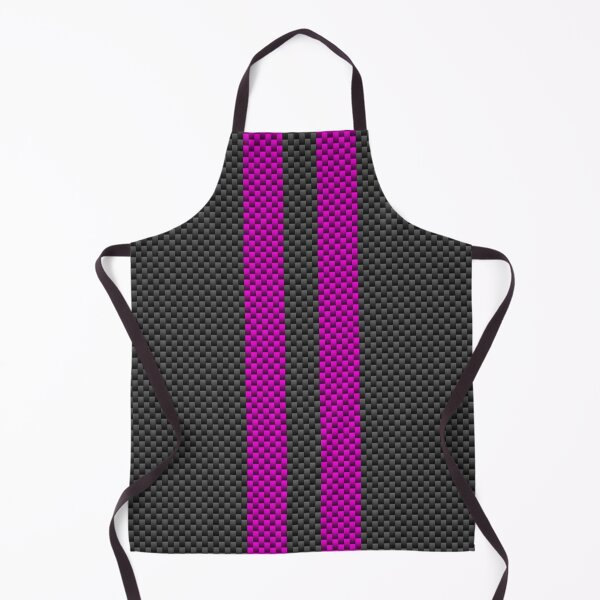 Item preview, Black Carbon Fibre Fiber Magenta Racing Stripes designed and sold by Garaga.