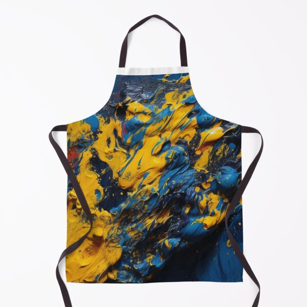 Item preview, Jackson Pollock Inspired Ukrainian Colors Masterpiece | Ukrainian Artwork | AI Generated Artwork designed and sold by john00ivy.