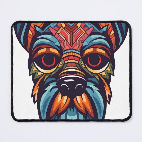Item preview, Miniature Schnauzer Dog Tiki Mask "Riley" designed and sold by TaoOfTiki.