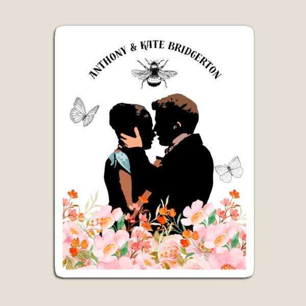 Aperçu de l'œuvre Anthony et Kate Bridgerton : L'amour parmi les fleurs créée et vendue par Classicambience.