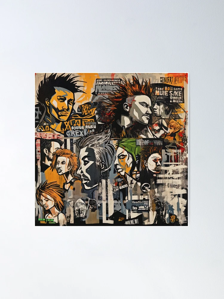 Punk rock street art.