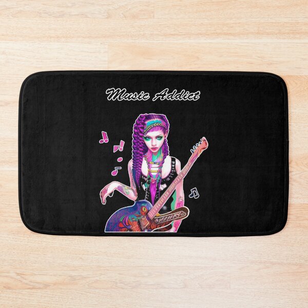 Item preview, female rock guitarist designed and sold by Artbellachi.