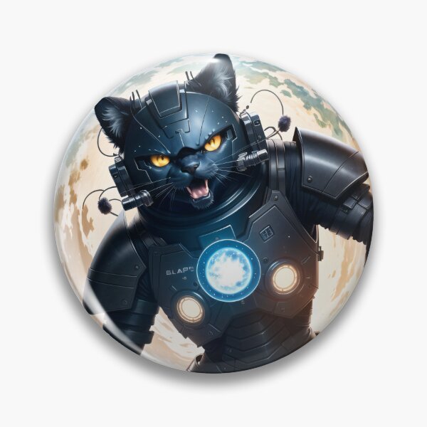 Item preview, Space Cat: A Cosmic Feline - combat ready designed and sold by Digital-Hijinx.