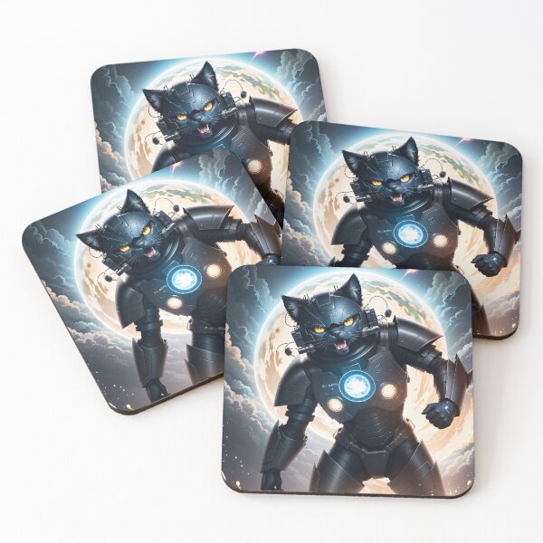 Item preview, Space Cat: A Cosmic Feline - combat ready designed and sold by Digital-Hijinx.
