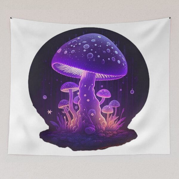 Aperçu de l'œuvre Radiant Shroom : un fantasme de champignons luminescents créée et vendue par GhostIV.