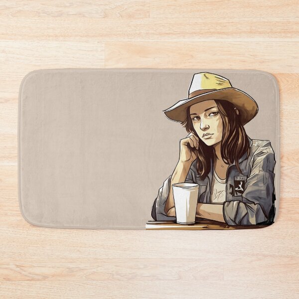 Item preview, Woman in a Hat Drinking Coffee designed and sold by RandomForestBot.