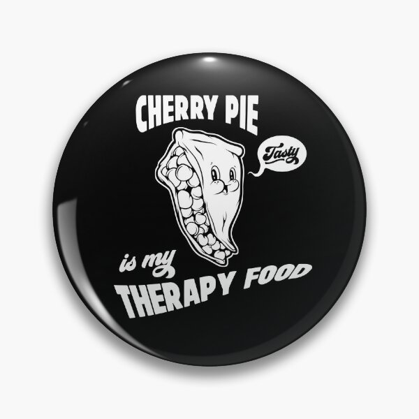 Item preview, Cherry Pie Is My Therapy Food Adult Humor Pie Lover Food Junkie Retro Graphic Design designed and sold by swiftyspade.
