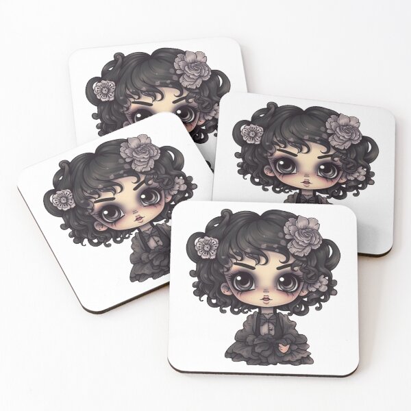 Item preview, cute little goth girl designed and sold by PAPER&PEXELS.