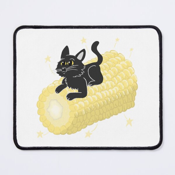 Item preview, Black Cat on a corn on the cob designed and sold by Slunkisbiggles.