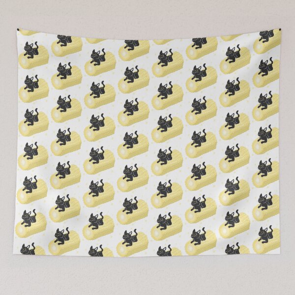 Item preview, Black Cat on a corn on the cob designed and sold by Slunkisbiggles.