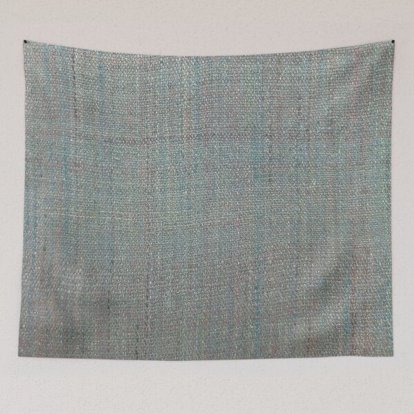 Item preview, Handwoven fabric- robin's egg designed and sold by woolydevdev.