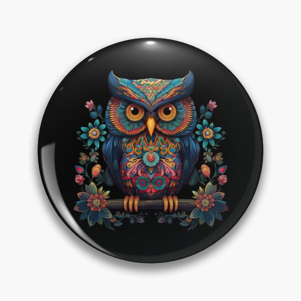 Item preview, Whimsical Owls in Bloom: Colorful Floral Print Apparel and Homeware Collection designed and sold by ThePurpleMelon.