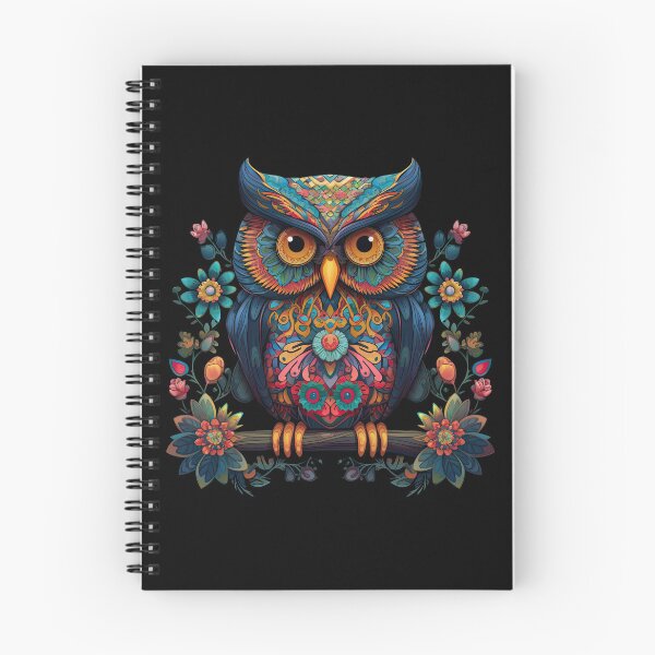 Item preview, Whimsical Owls in Bloom: Colorful Floral Print Apparel and Homeware Collection designed and sold by ThePurpleMelon.