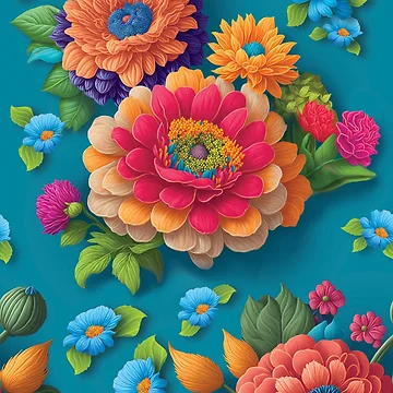 Artwork thumbnail, flovers pattern by Digi Artworks Store