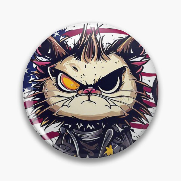 Item preview, 4th of July Cute Cat The Red, White, and Ruffian designed and sold by ChromaArtistic.