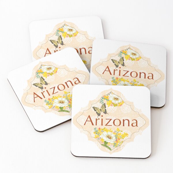 Item preview, Arizona State Sticker | AZ Illustration for water bottle, laptop, journal  | Vinyl stickers for nature lovers and travelers Mug, Journal, Cup designed and sold by JourneyHomeMade.
