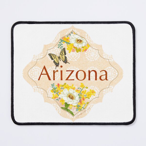 Item preview, Arizona State Sticker | AZ Illustration for water bottle, laptop, journal  | Vinyl stickers for nature lovers and travelers Mug, Journal, Cup designed and sold by JourneyHomeMade.