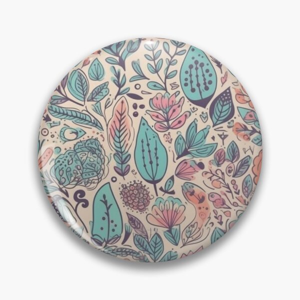 Item preview, Whimsical Leaf and Flower Pattern designed and sold by StudioTokyo.