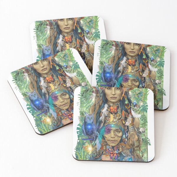 Item preview, Green Foliage Shaman and Medicine Woman designed and sold by EvolvetoEcology.