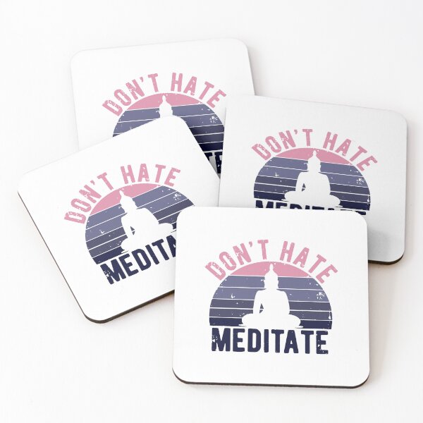 Item preview, don't hate meditate designed and sold by toahet.