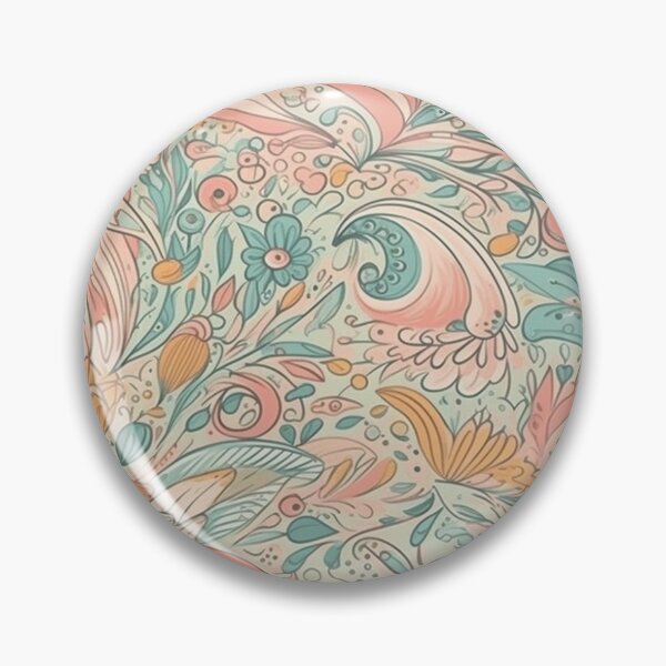 Item preview, Whimsical Pink Yellow and Green Fantasy Flower Pattern designed and sold by StudioTokyo.