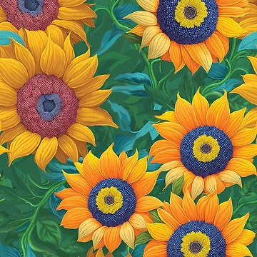 Artwork thumbnail, flovers pattern by Digi Artworks Store